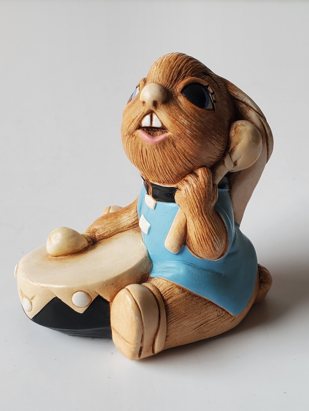 Vintage PenDelfin Bongo Drummer Rabbit Figurine - Hand Painted Stonecraft UK